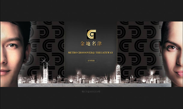 深圳市牧星策划设计有限公司金地名津项目网站 定格页面